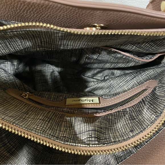 Miztique Purplish Pink Vegan Leather Convertible Crossbody / Satchel Bag - Picture 11 of 15